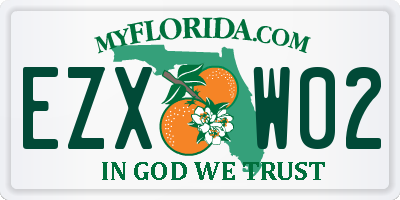 FL license plate EZXW02