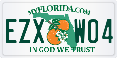 FL license plate EZXW04