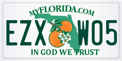 FL license plate EZXW05