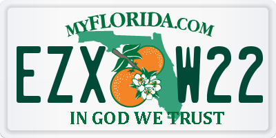 FL license plate EZXW22