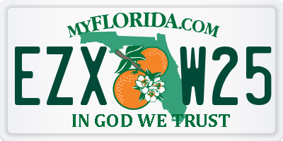 FL license plate EZXW25