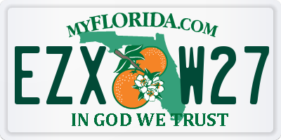 FL license plate EZXW27