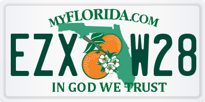 FL license plate EZXW28