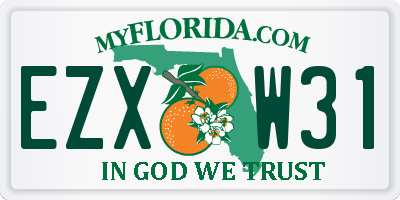 FL license plate EZXW31