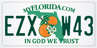 FL license plate EZXW43