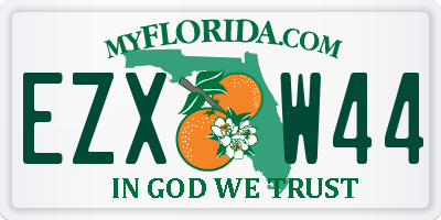 FL license plate EZXW44