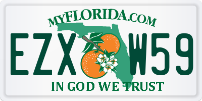 FL license plate EZXW59