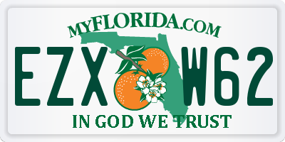 FL license plate EZXW62