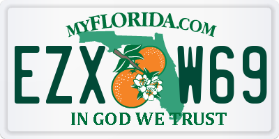 FL license plate EZXW69