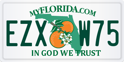 FL license plate EZXW75