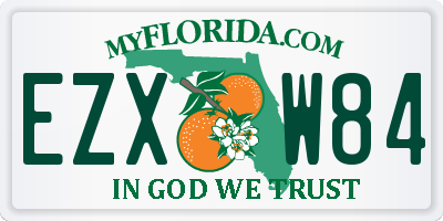 FL license plate EZXW84