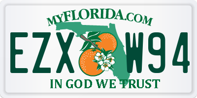 FL license plate EZXW94