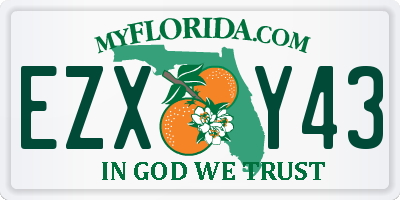 FL license plate EZXY43