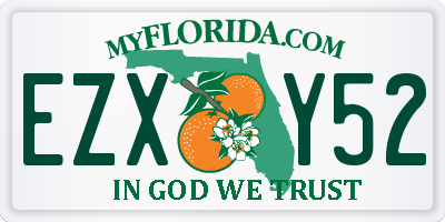 FL license plate EZXY52