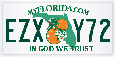 FL license plate EZXY72