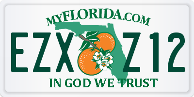 FL license plate EZXZ12