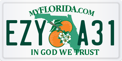 FL license plate EZYA31