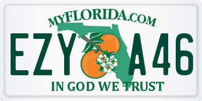 FL license plate EZYA46