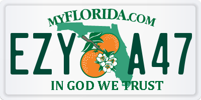 FL license plate EZYA47