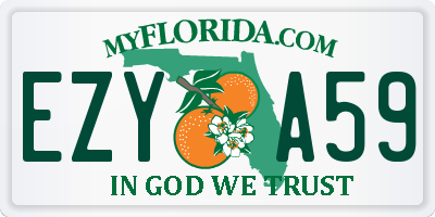 FL license plate EZYA59