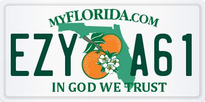 FL license plate EZYA61