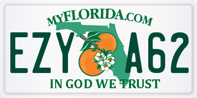 FL license plate EZYA62