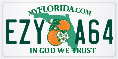 FL license plate EZYA64