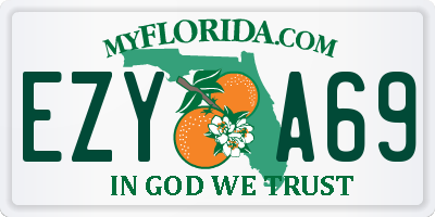 FL license plate EZYA69