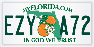 FL license plate EZYA72