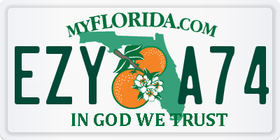 FL license plate EZYA74