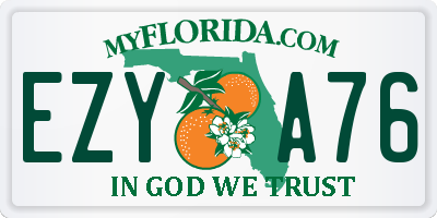 FL license plate EZYA76