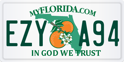 FL license plate EZYA94