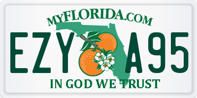 FL license plate EZYA95