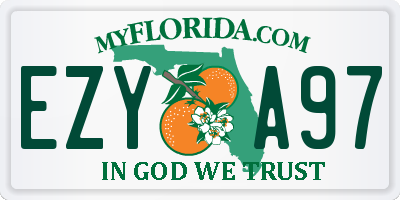 FL license plate EZYA97