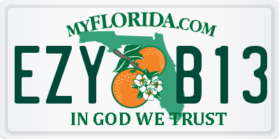 FL license plate EZYB13