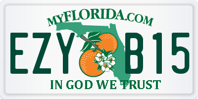 FL license plate EZYB15