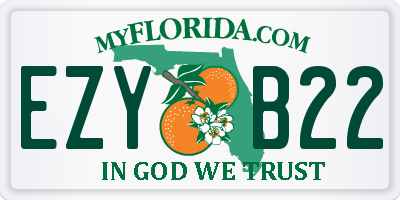 FL license plate EZYB22