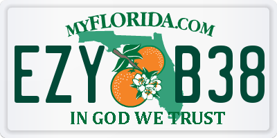 FL license plate EZYB38