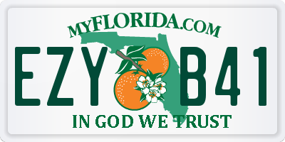 FL license plate EZYB41