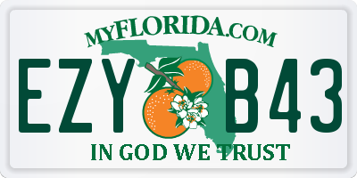 FL license plate EZYB43