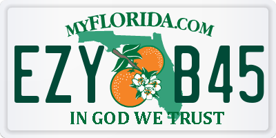 FL license plate EZYB45