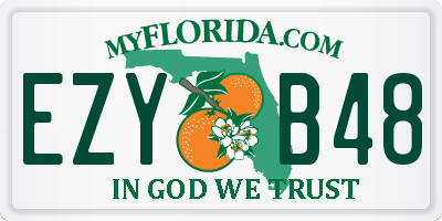 FL license plate EZYB48