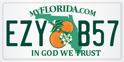 FL license plate EZYB57