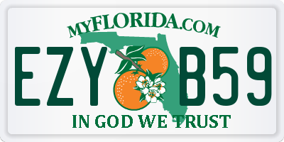 FL license plate EZYB59