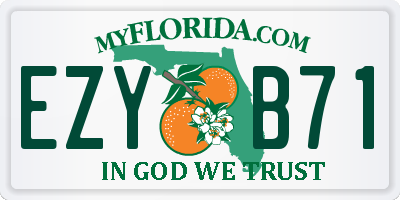 FL license plate EZYB71