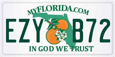 FL license plate EZYB72