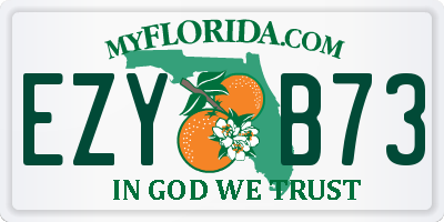 FL license plate EZYB73