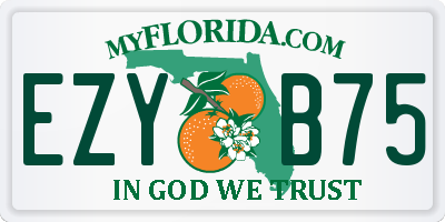 FL license plate EZYB75