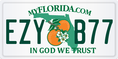 FL license plate EZYB77