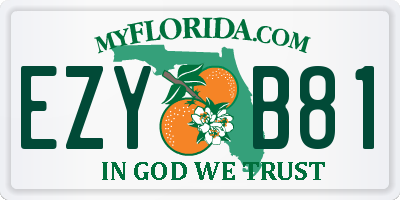 FL license plate EZYB81